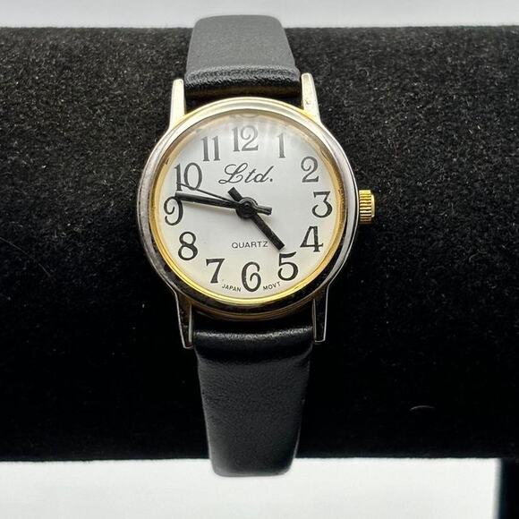 Vintage Silver & Black Watch - Picture 1 of 3